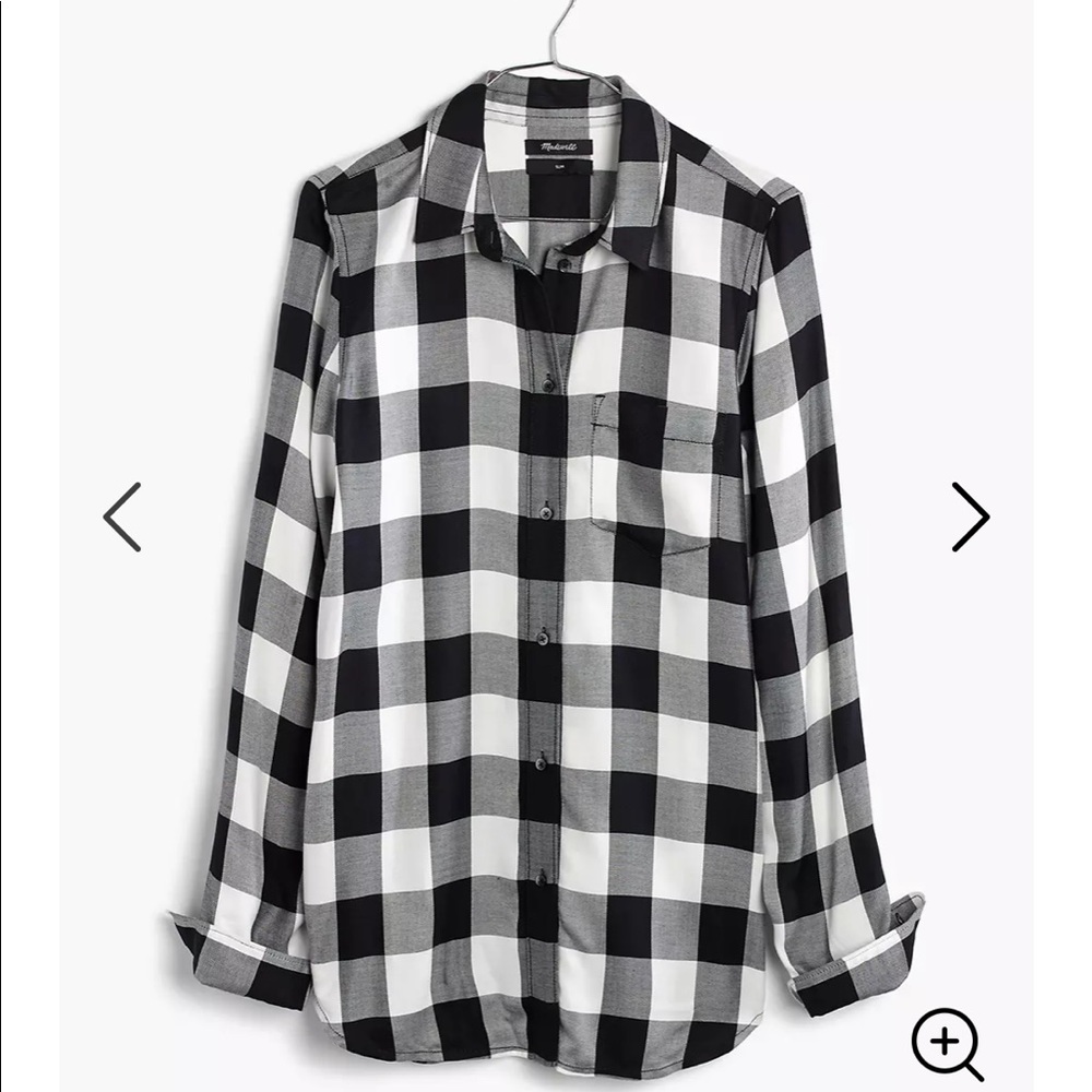 Madewell Slim Ex-Boyfriend Shirt in Buffalo Check